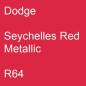 Preview: Dodge, Seychelles Red Metallic, R64.